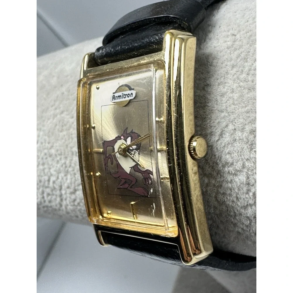 Armitron 1996 Tasmanian Devil New Battery Tank Watch 25MM 7.25